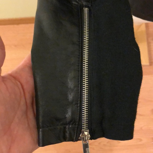 Black river faux leather moto jacket , size M - Picture 5 of 10